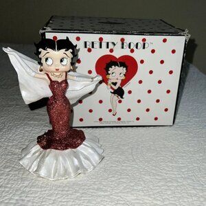 2001 Red Glitter Glamourus Gown Betty Boop #6878 Westland Gifts in Orig Box